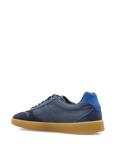 Iceberg Suede-panelled Sneakers In Blue