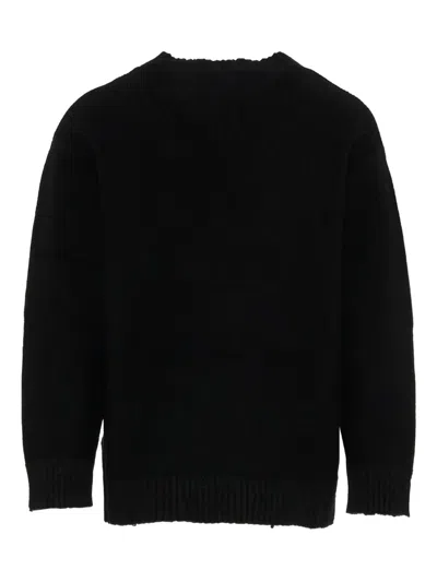 Laneus Pullover With Logo In Black