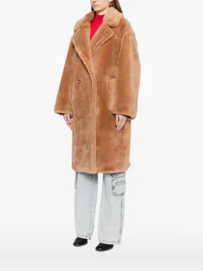 Stand Studio Biba Coat Eco Fir In Brown