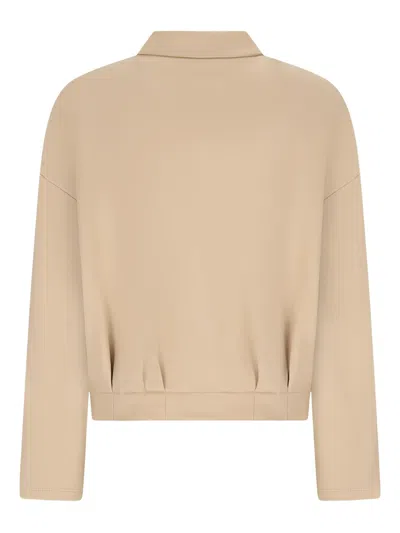 Max Mara Argenta Zip-front Collared Jacket In Neutral