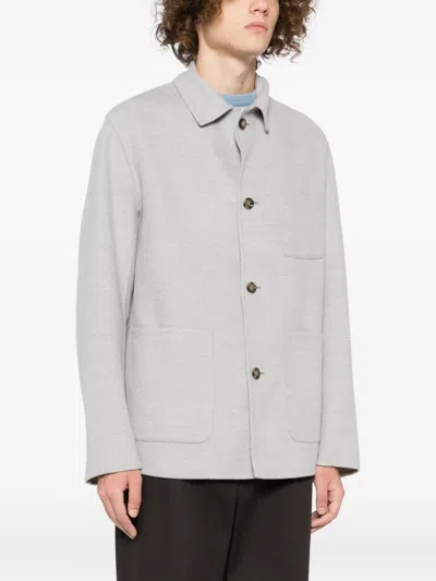 Lardini Wool Jacket In Gray