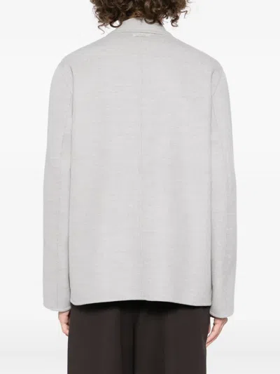 Lardini Wool Jacket In Gray