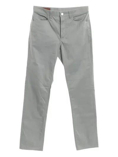 Pre-owned Hermes Cotton Pants In Gray
