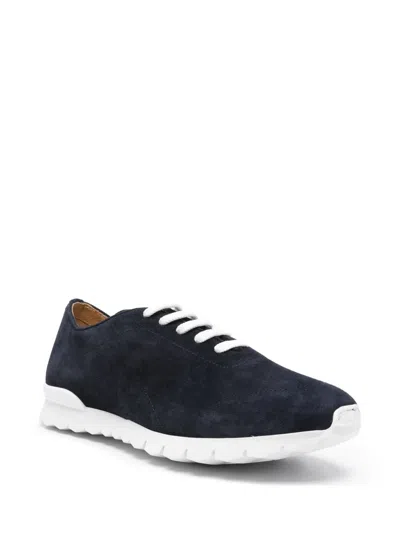 Kiton Lace-up Suede Sneakers In Multi
