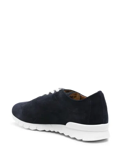 Kiton Lace-up Suede Sneakers In Multi