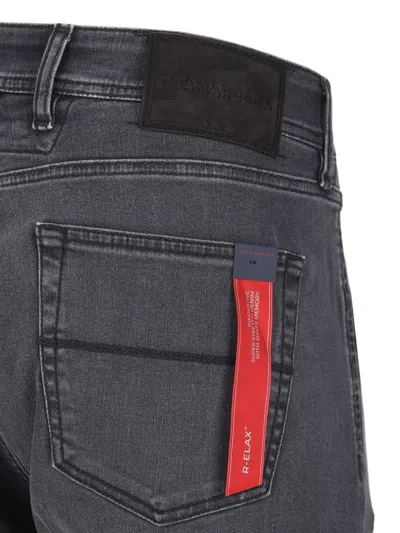 Sartoria Tramarossa Five-pocket Jeans In Black