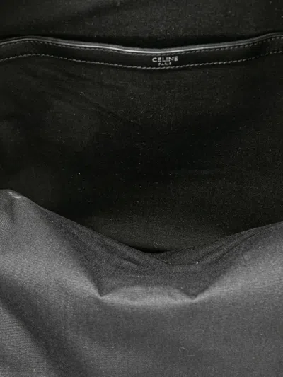 Pre-owned Celine 2023 Medium Triomphe Coated Canvas Backpack In Brown