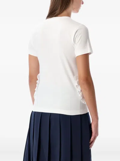 Comme Des Garcons Girl Ruffled Pocket Top In White