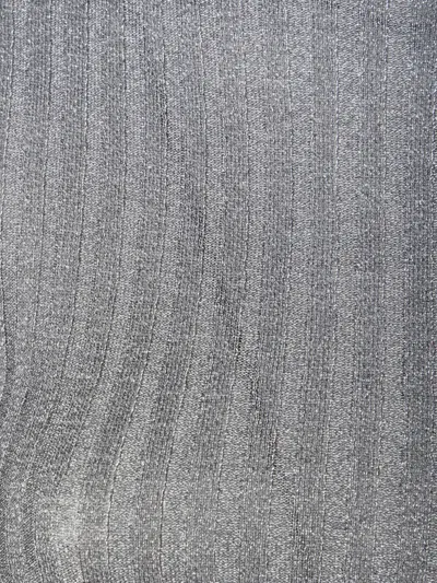 Liu •jo Lurex Ribbed Sweater In Gray