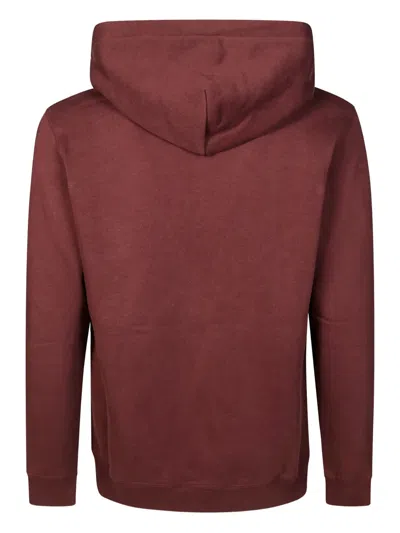 Dondup Relaxed Fit Black Crew Neck Sweatshirt In Red