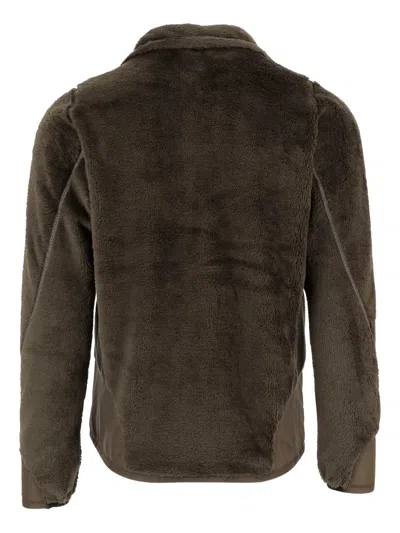 And Wander 18 High Loft Fleece Jacket In Brown