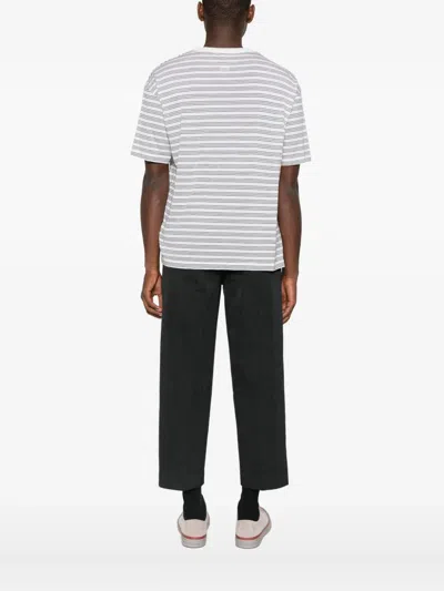 Visvim Striped T-shirt In White
