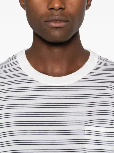Visvim Striped T-shirt In White