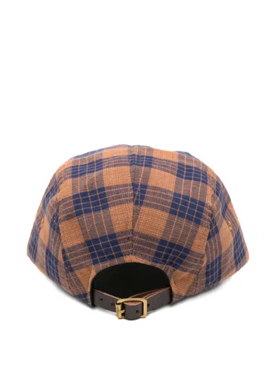 Visvim Plaid-check Santome Cap In Multi