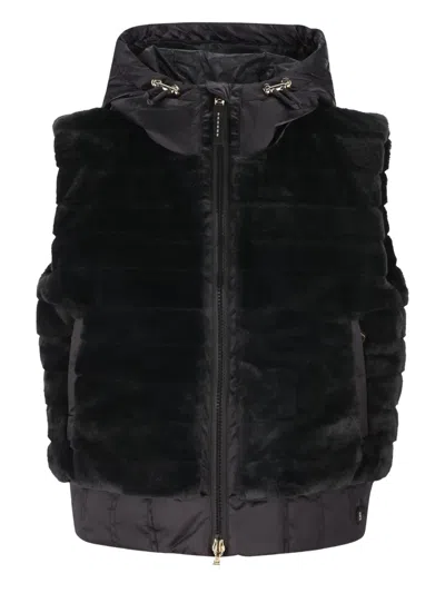 Bogner Hooded Gilet In Black