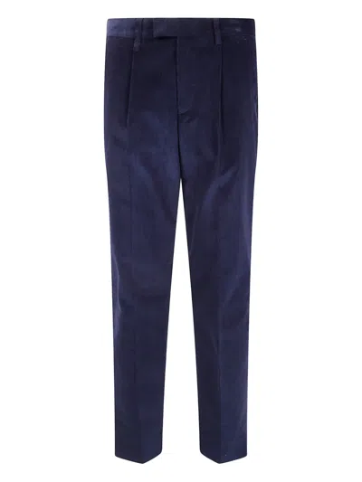Paul Smith Mens Pleated Trouser In Blue