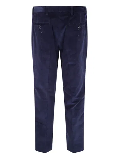 Paul Smith Mens Pleated Trouser In Blue