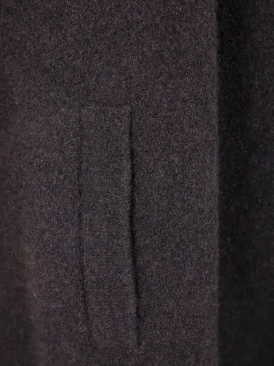 Boboutic Emporio Armani Logo Cotton Polo Shirt In Gray