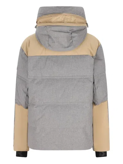 Bogner Wali-d Panelled Hooded Ski Jacket In Gray