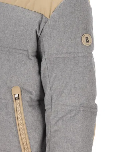 Bogner Wali-d Panelled Hooded Ski Jacket In Gray