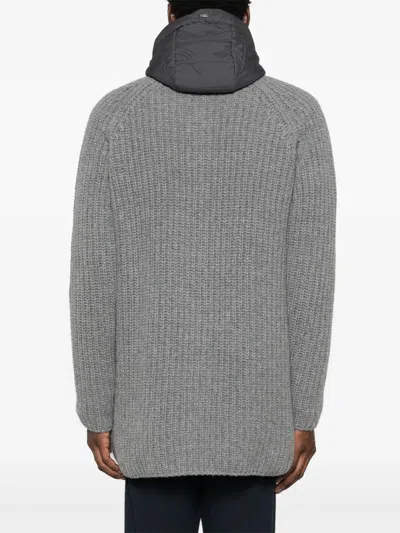 Herno Double-layer Coat In Gray