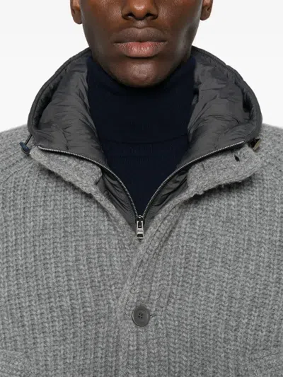 Herno Double-layer Coat In Gray