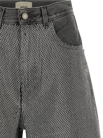 Haikure Bermuda Shorts With Pockets And Belt Loops In Multi