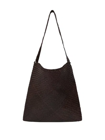 Dragon Diffusion Leather Shoulder Bag In Brown