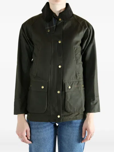 Barbour Buttoned-pocket Jacket In Green