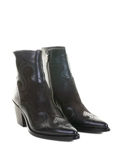 Ducanero Pointed-toe Ankle Boots In Black