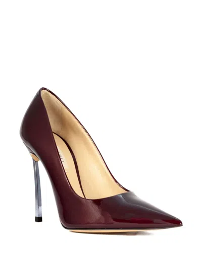 Casadei Bordeaux Pumps With High Stiletto Heel In Patent Leather Woman In Red