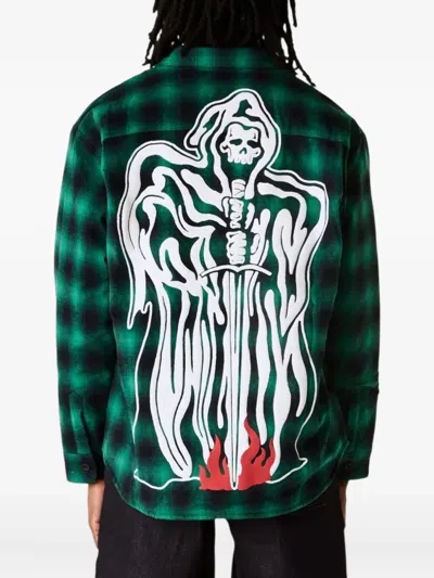 Warren Lotas Checked-pattern Shirt In Multi