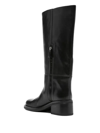 Patrizia Pepe Block-heel Boots In Black