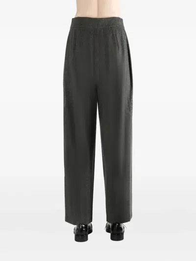 Amomento High-waisted Trousers In Black