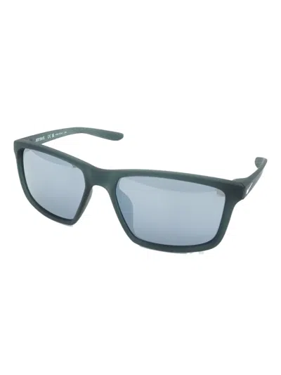 Nike Valiant Rectangle-frame Sunglasses In Blue