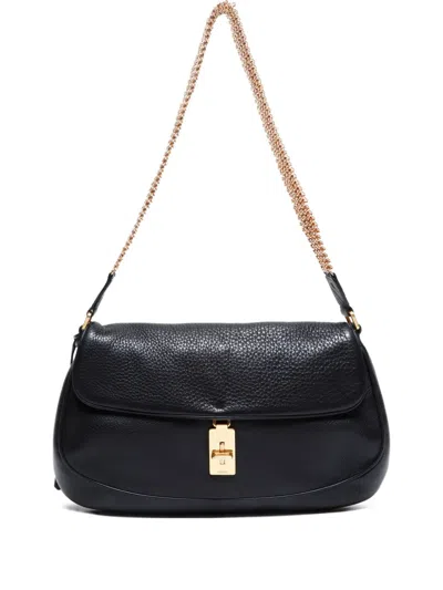 Pre-owned Prada 2000-2020s Chain-detailed Shoulder Bag In Black