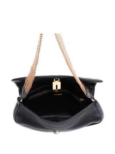 Pre-owned Prada 2000-2020s Chain-detailed Shoulder Bag In Black