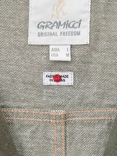 Gramicci Japanese Slub Denim Jacket In Green