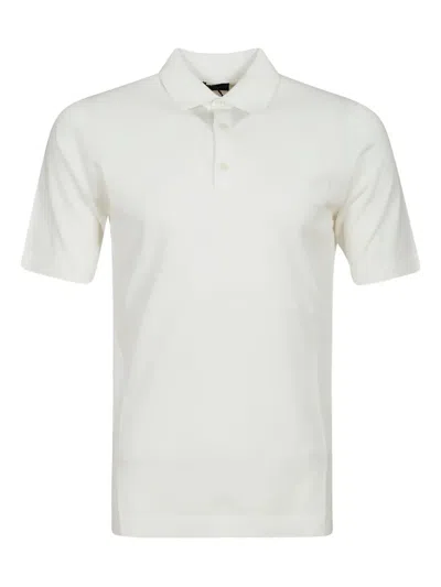 Alpha Industries Button-placket Cotton Polo Shirt In White