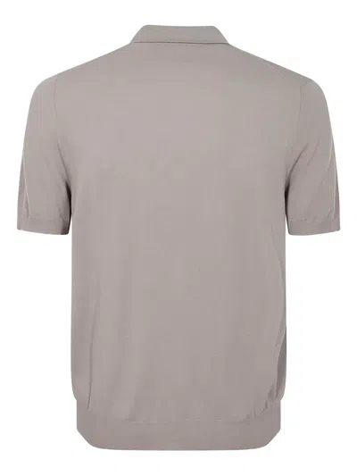 Alpha Industries Cotton Polo Shirt In Gray