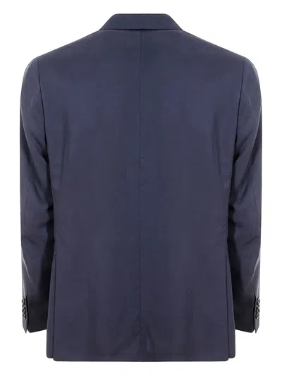 Canali Two-button Patch-pocket Suit In Blue