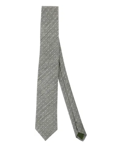Bigi Milano Polka-dot Tie In Green