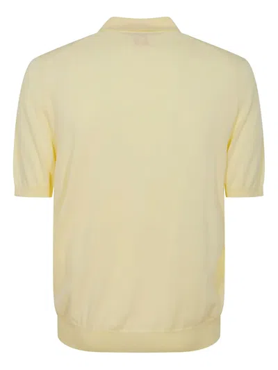 Alpha Industries Short-sleeve Button-placket Polo Shirt In Yellow