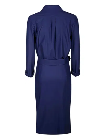 Chiara Boni La Petite Robe Belted Wrap Dress In Blue