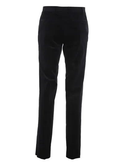 Canali Side-pocket Cotton Pants In Black