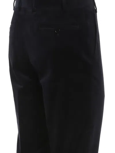 Canali Side-pocket Cotton Pants In Black
