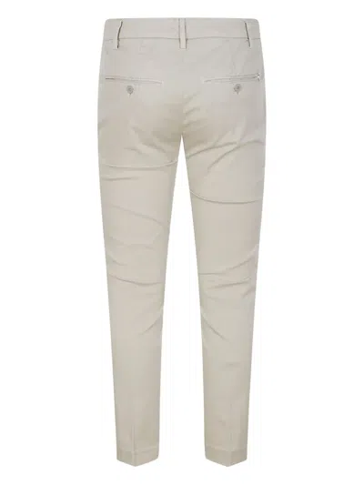 Dondup Perfect Button-fastening Trousers In Neutral