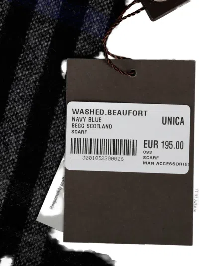 Begg X Co Washed Beaufort Scarf In Brown