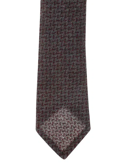 Petronius Wool Tie In Brown