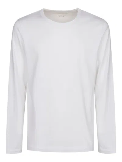 Majestic Long-sleeved Cotton T-shirt In White